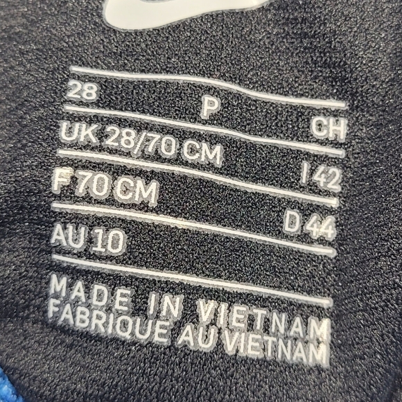 NIKE PERFORMANCE SWIMWEAR BOYS SIZE 28 LIGHTNING BRIEF BLUE/WHITE NESSA027-412 - Picture 5 of 9